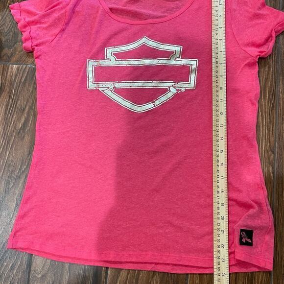 Harley-Davidson Breast Cancer Rolled Sleeve tee - Picture 4 of 4